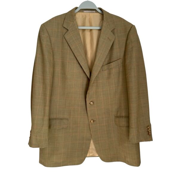 VTG Ermenegildo Zegna Su Misura Wool Sport Coat Blazer Made in Switzerland 42R